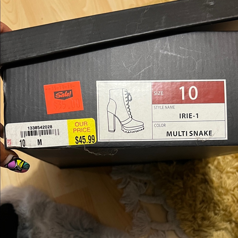 Liliana Irie-1 Multi Snake Heeled Boots